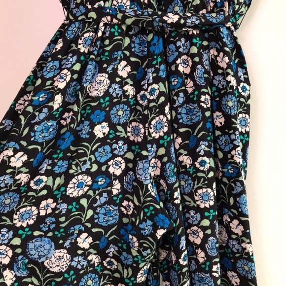 Loft Floral Flutter Tie Waist Jumpsuit - Picture 8 of 10